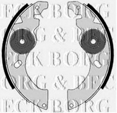 BORG & BECK bbs6437 -  Комплект тормозных колодок